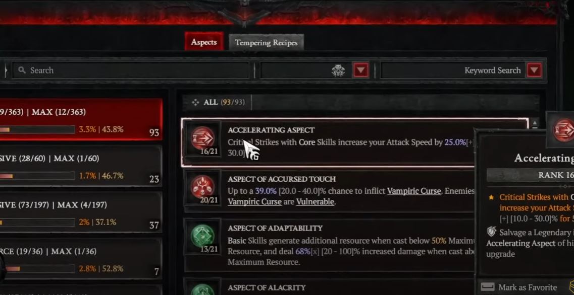 How to Get Maxed Legendary Aspects in Diablo 4 Season 6: Vessel of Hatred?